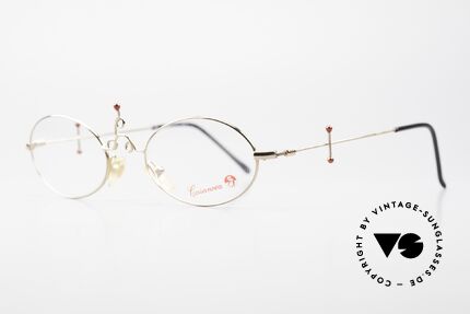 Casanova Arché 1 Kunstbrille 80er Vergoldet, Arché-Serie = kostbarsten Kreationen von Casanova, Passend für Damen
