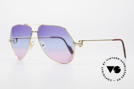 Cartier Vendome Santos - L Unique 3fach Verlauf Galaxy, 22kt VERGOLDETER Rahmen in LARGE Größe 62-14, 140, Passend für Herren