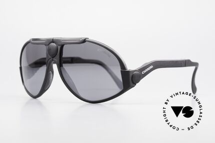 Carrera 5586 Faltbare Kevlar Sonnenbrille, high-end silber-verspiegelte Gläser (100% UV), Passend für Herren