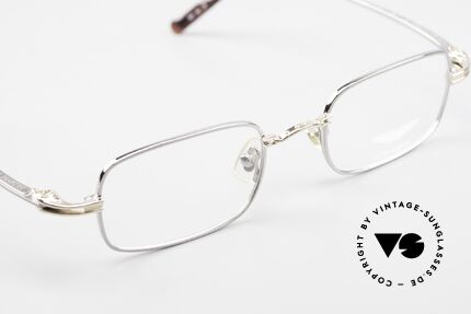 Aston Martin AM44 Eckige Herrenbrille Titanium, KEINE Retro-Designbrille; sondern ein 90er Jahre Original, Passend für Herren