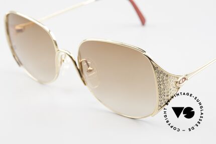 Christian Dior 2362 Damen Sonnenbrille Mit Strass, ungetragen (wie alle unsere C. Dior Sonnenbrillen), Passend für Damen