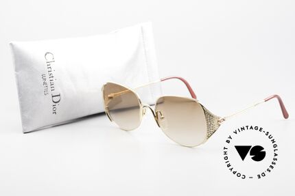 Christian Dior 2362 Damen Sonnenbrille Mit Strass, Größe: medium, Passend für Damen