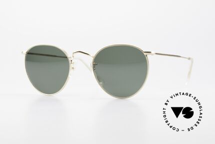 Algha Panto 45/20 Kleine 70er Gold Filled Brille, vintage Sonnenbrille von Algha in SMALL Größe!, Passend für Herren und Damen