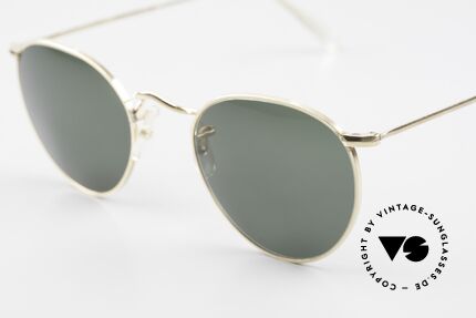 Algha Panto 45/20 Kleine 70er Gold Filled Brille, ungetragen (komplette Fassung 12kt Gold-Filled), Passend für Herren und Damen