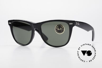 Ray Ban Wayfarer II JFK USA Vintage Sonnenbrille, legendäre RAY-BAN Wayfarer Sonnenbrille, Passend für Herren