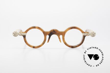 Robert La Roche 657 Runde Vintage Brille 1980er, wirklich interessante Rahmenkonstruktion: siehe Fotos, Passend für Damen