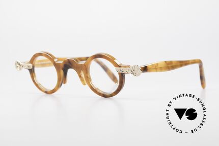 Robert La Roche 657 Runde Vintage Brille 1980er, Metall-Applikationen als Designelemente (Gr: SMALL), Passend für Damen