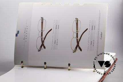 Cartier_ Catalog Katalog Cartier Lunettes, mit technischen Daten und Referenznummern, Passend für Herren und Damen