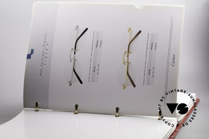 Cartier_ Catalog Katalog Cartier Lunettes, absolutes Sammlerstück; gab's nicht im Handel, Passend für Herren und Damen