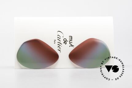 Cartier Vendome Lenses - L Polarlicht Bordeaux Tricolor Details