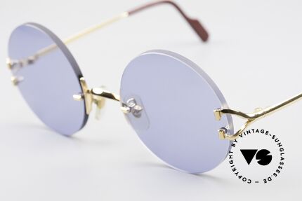 Cartier Madison Runde Luxus Sonnenbrille 90er, 2nd hand Modell im neuwertigen Zustand + Box, Passend für Herren und Damen
