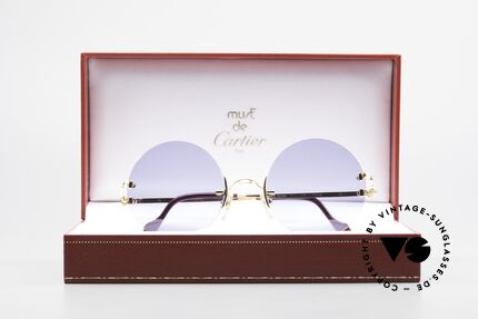 Cartier Madison Runde Luxus Sonnenbrille 90er, Größe: small, Passend für Herren und Damen