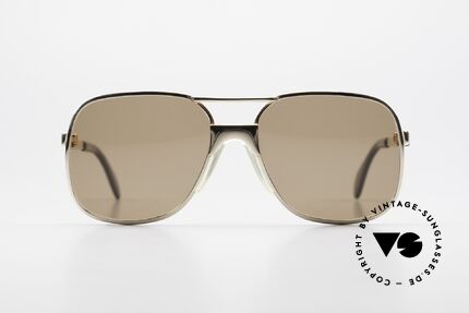 Metzler 7680 Kleine 80er Brille Vergoldet, Metzler war damals ein Maßstab für beste Qualität, Passend für Herren