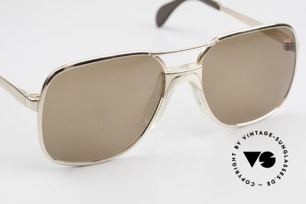 Metzler 7680 Kleine 80er Brille Vergoldet, KEINE Retrobrille, ein über 35 Jahre altes Original, Passend für Herren