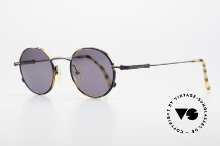 BOSS 5148 Runde Panto Stil Sonnenbrille, sehr elegante Farbkombination: schildpatt / schwarz, Passend für Herren und Damen