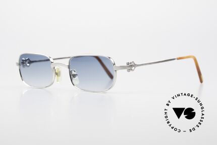 Cartier Dreamer Luxus Brille Mit Chanel Etui, gebürstete Platin-Lackierung; entsprechend wertig, Passend für Herren und Damen