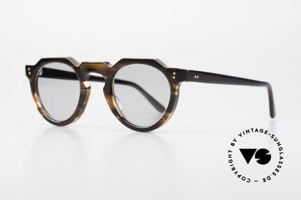 Lesca Panto 6mm 60er Brille Panto Frankreich, 6mm dickes Rahmenprofil = gemacht für die Ewigkeit, Passend für Herren