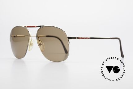 Dunhill 6022 80er Gentleman Sonnenbrille, VERGOLDETER Rahmen mit Wurzelholzdekor der Bruyere, Passend für Herren Dunhill 6022 80er Gentleman Sonnenbrille, VERGOLDETER Rahmen mit Wurzelholzdekor der Bruyere, Passend für Herren