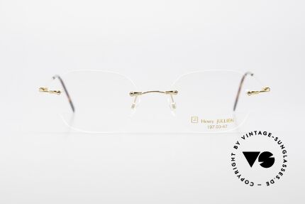 Henry Jullien Melrose 4000 Randlose Vintage Brille 90er, Jullien: Perfektionist in Sachen Gold-Verarbeitung, Passend für Herren und Damen