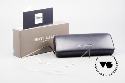 Henry Jullien Melrose 4000 Randlose Vintage Brille 90er, Größe: medium, Passend für Herren und Damen