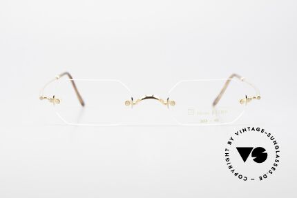 Henry Jullien Paraphe 303 Randlose Brille Achteckig, Jullien: Perfektionist in Sachen Gold-Verarbeitung, Passend für Herren und Damen