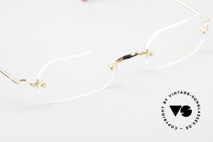 Henry Jullien Paraphe 303 Randlose Brille Achteckig, KEIN Retro; ein echtes altes Original von ca. 2008, Passend für Herren und Damen