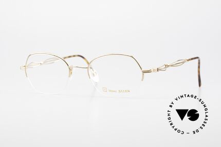 Henry Jullien Ellipse 12 Gold Doublé Damenbrille, vintage Henry Jullien Ellipse Brillenfassung von 2001, Passend für Damen