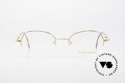 Henry Jullien Ellipse 12 Gold Doublé Damenbrille, Golddoublé-Rahmen im 40/000 Gold-Mischverhältnise, Passend für Damen