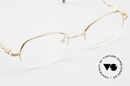 Henry Jullien Ellipse 12 Gold Doublé Damenbrille, KEINE Retrobrille; sondern ein 20 Jahres alte Original, Passend für Damen
