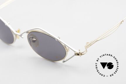 Flair EyeQ 6 Verrückte Vintage Brille 90er, ungetragenes Einzelstück mit praktischem Brillenband, Passend für Herren und Damen