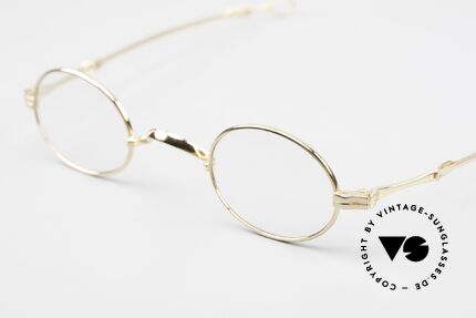 Lunor I 04 Telescopic XS Brille Oval Teleskop Gold, GELBGOLDENE Fassung (für große Stärken geeignet), Passend für Herren und Damen