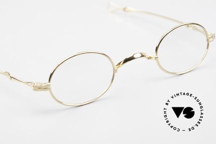 Lunor I 04 Telescopic XS Brille Oval Teleskop Gold, ein ca. 20 Jahre altes, ungetragenes LUNOR Original!, Passend für Herren und Damen