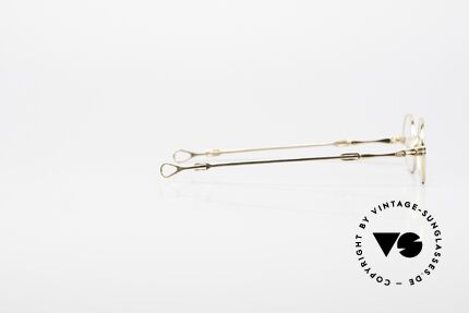 Lunor I 04 Telescopic XS Brille Oval Teleskop Gold, Größe: extra small, Passend für Herren und Damen