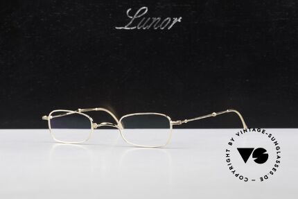 Lunor XXV Folding 02 Klassische Faltbrille Vergoldet, Größe: small, Passend für Herren und Damen