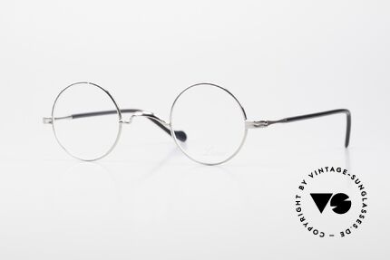 Lunor II A 12 Runde Vintage Brille Platin Details