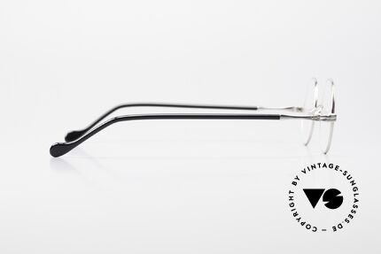 Lunor II A 12 Runde Vintage Brille Platin, Größe: extra small, Passend für Herren und Damen