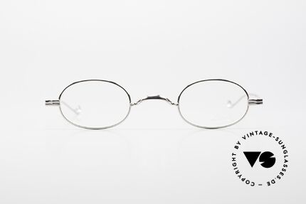 Lunor II 08 Kleine Ovale Brille Platin, deutsches Traditionsunternehmen; made in Germany, Passend für Herren und Damen