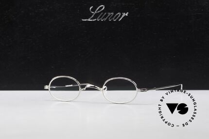 Lunor II 08 Kleine Ovale Brille Platin, Größe: small, Passend für Herren und Damen