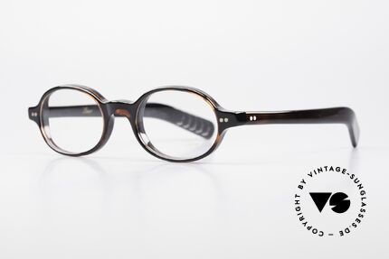 Lunor A57 Ovale Lunor Acetat Brille, ovale Fassung in klassischer "dark havanna" Farbe, Passend für Herren und Damen