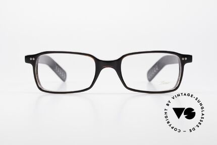 Lunor A55 Eckige Lunor Brille Acetat, Nietscharniere und zehntelmillimetergenau gefräst, Passend für Herren und Damen