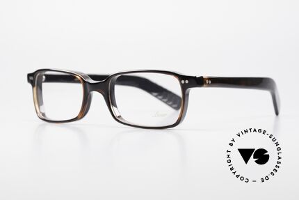 Lunor A55 Eckige Lunor Brille Acetat, markante Fassung in klassischer 'dark havanna' Farbe, Passend für Herren und Damen
