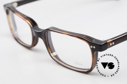 Lunor A55 Eckige Lunor Brille Acetat, handpoliert & 100% made in Germany; ein Klassiker!, Passend für Herren und Damen