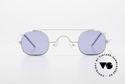 Morel 6090 Eckige Brille Mit Sonnenclip, kleine eckige vintage Brille mit genialem SonnenClip, Passend für Herren und Damen