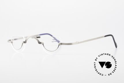 You's Eyeworks 41 Verrückte Vintage Lesebrille, ungetragenes Einzelstück in grau-metallic / anthrazit, Passend für Herren und Damen
