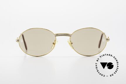 Cartier Saint Honore - M Ovale Luxus Sonnenbrille 90er, edles & zeitloses Design, Medium-Größe 51°20, 135, Passend für Herren und Damen Cartier Saint Honore - M Ovale Luxus Sonnenbrille 90er, edles & zeitloses Design, Medium-Größe 51°20, 135, Passend für Herren und Damen