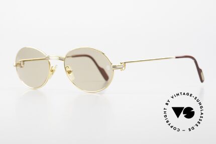 Cartier Saint Honore - M Ovale Luxus Sonnenbrille 90er, 'Staint Honore' eine der ältesten Straßen von Paris, Passend für Herren und Damen Cartier Saint Honore - M Ovale Luxus Sonnenbrille 90er, 'Staint Honore' eine der ältesten Straßen von Paris, Passend für Herren und Damen