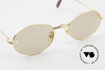 Cartier Saint Honore - M Ovale Luxus Sonnenbrille 90er, 2nd hand Modell im neuwertigen Zustand + orig. Box, Passend für Herren und Damen Cartier Saint Honore - M Ovale Luxus Sonnenbrille 90er, 2nd hand Modell im neuwertigen Zustand + orig. Box, Passend für Herren und Damen