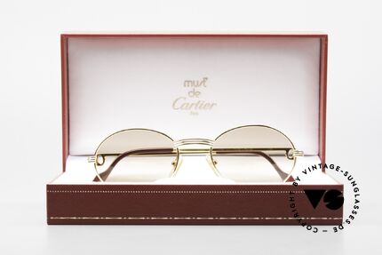 Cartier Saint Honore - M Ovale Luxus Sonnenbrille 90er, Größe: medium, Passend für Herren und Damen Cartier Saint Honore - M Ovale Luxus Sonnenbrille 90er, Größe: medium, Passend für Herren und Damen