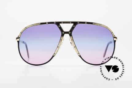 Alpina M1 80er Sonnenbrille Tricolor, Stevie Wonder machte diese Brille damals berühmt, Passend für Herren
