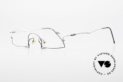 Z Mark 7 Kunstvolle Randlosbrille 90er, zudem interessante Lackierung in mintgrün / schwarz, Passend für Herren und Damen